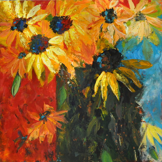 de bloemetjes buiten zetten