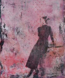 Kleine werkjes gemaakt met monoprint techniek tijdens de lock down