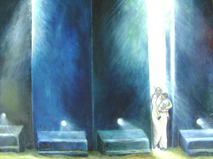 de muur bij Al-Ram, de nieuwe Maria