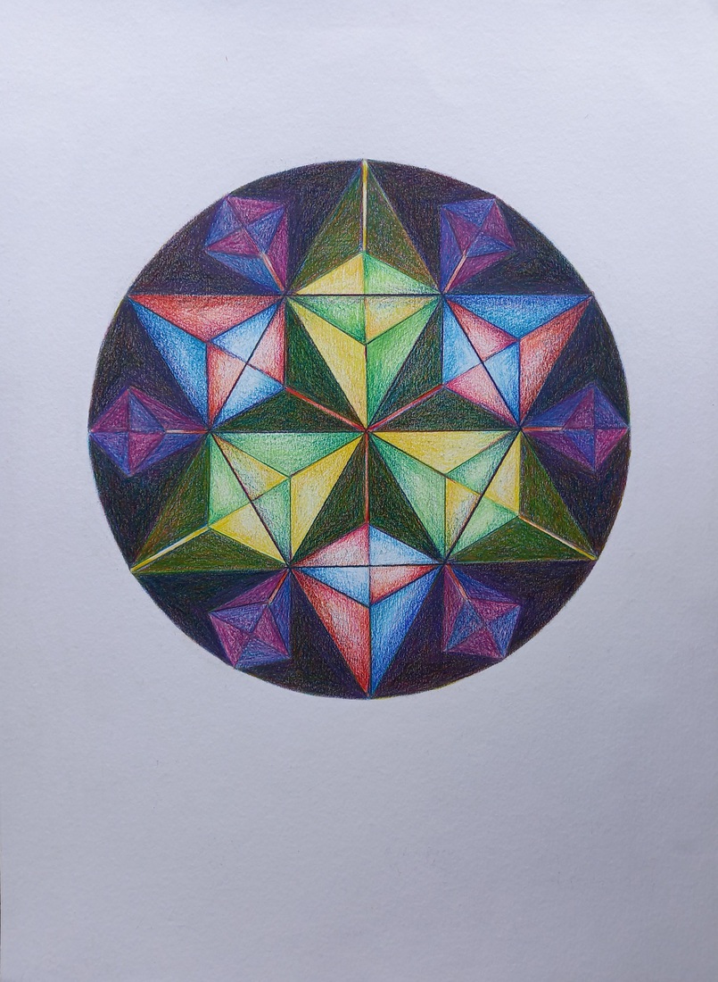Hexagram. Mandala