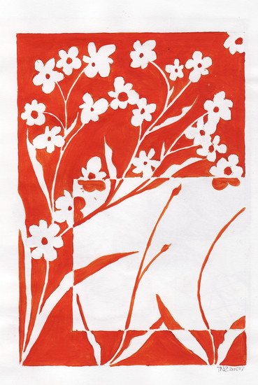 Oranje bloemen