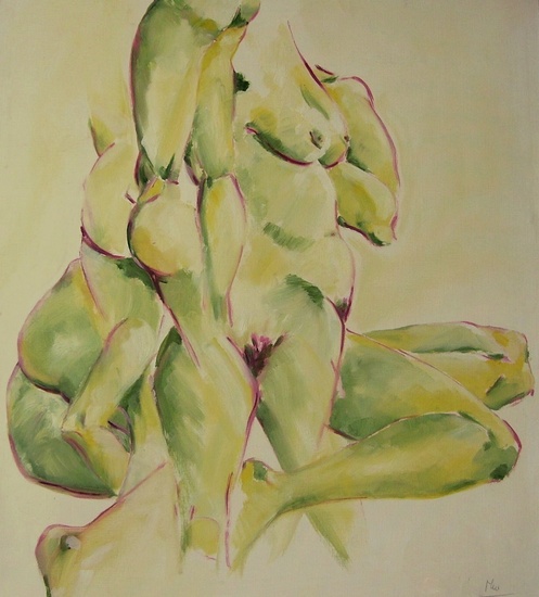 Compositie 221. Olieverf.