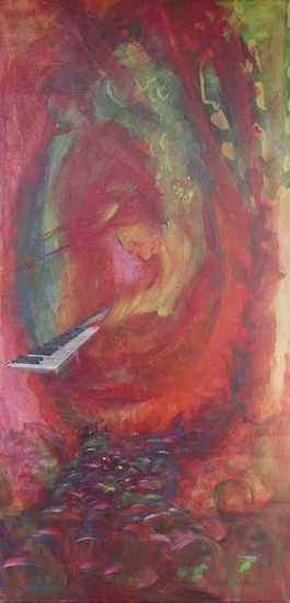 a concert with a pianoplayer