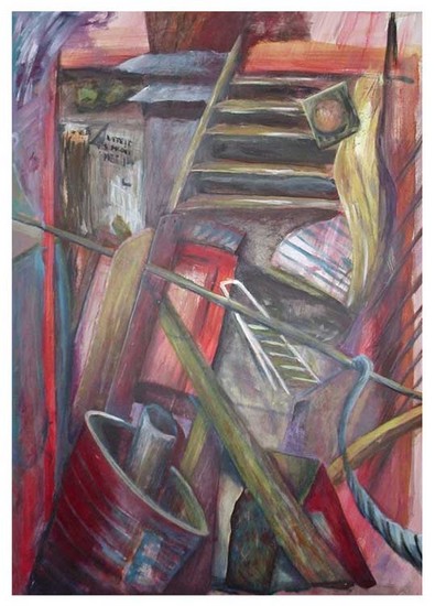 het gezonken woonschip