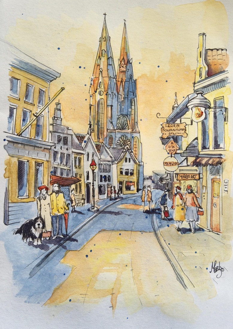 Eindhoven urban sketch