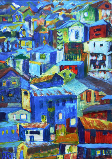 Figuratieve sloppenwijk in centraal europa