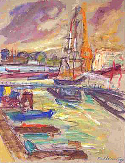 sailing ship, clipperr amsterdam in the port Oosterdok