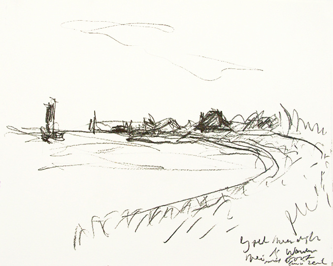 dike of the IjJsselmeer, near Warder