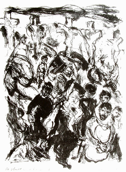 the Kurds flee away after the poison gas attacks of Sadam Hussein