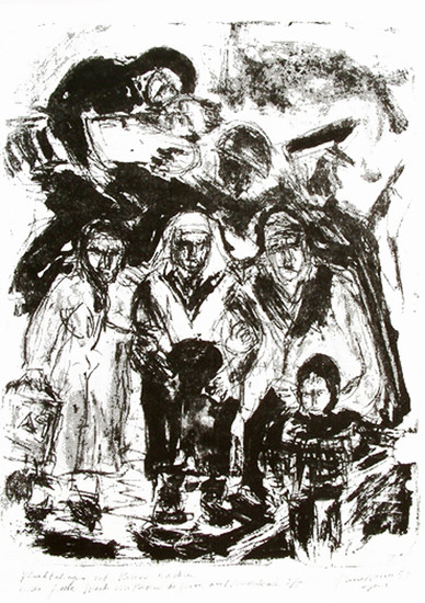 Refugees from Kosovo during the feast of Easter