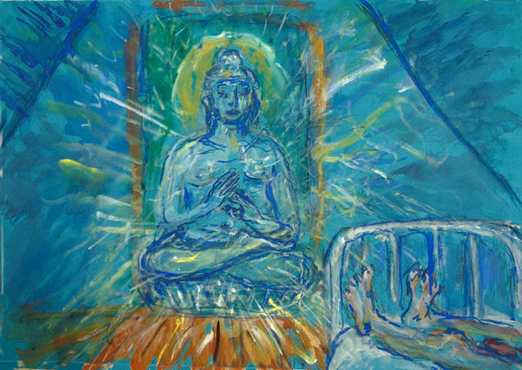 Boedha aside of my bed