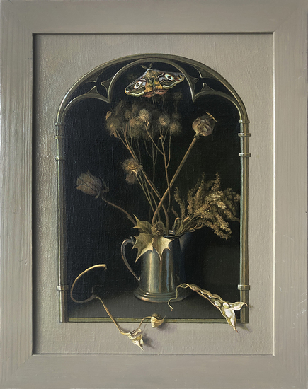 Stilleven met vlinder 