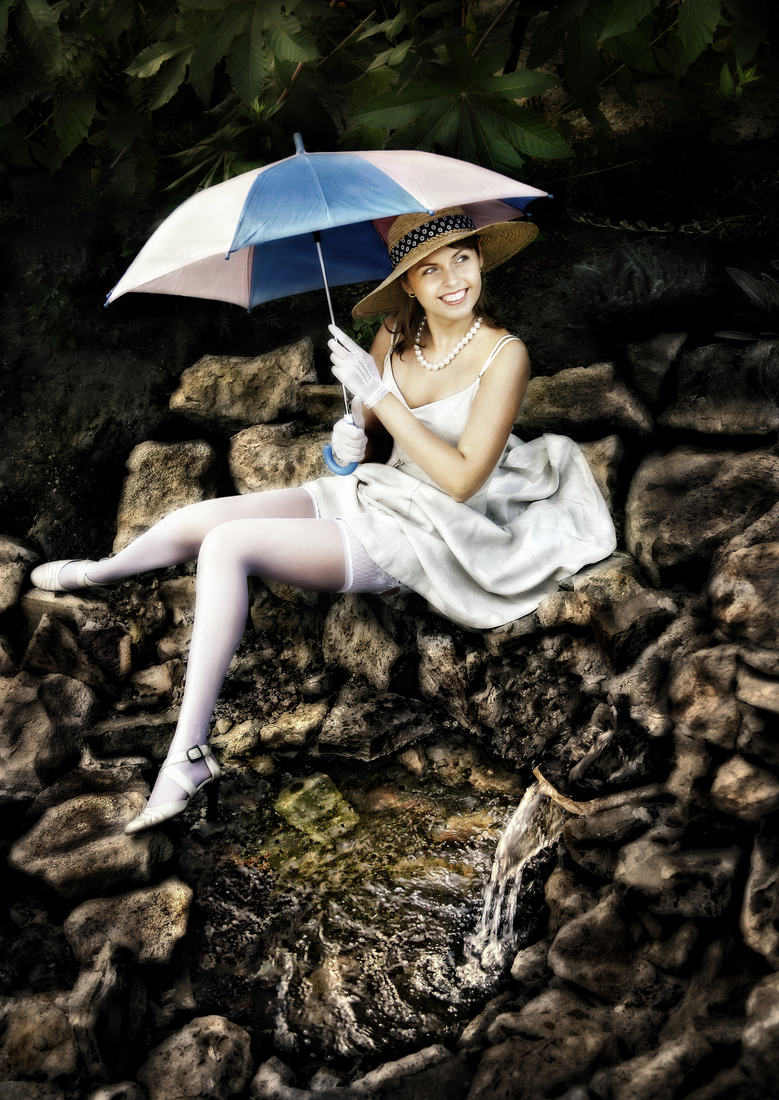 Happy just to sit down by the creek...