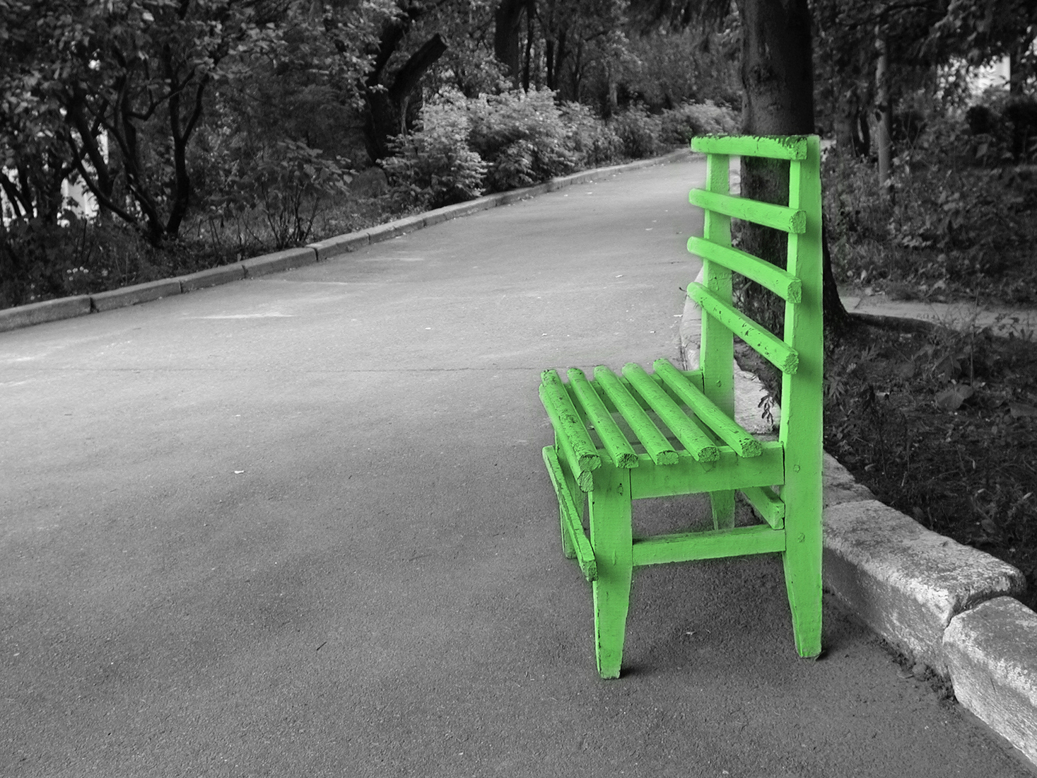 GREEN CHAIR. IMPROVISATION