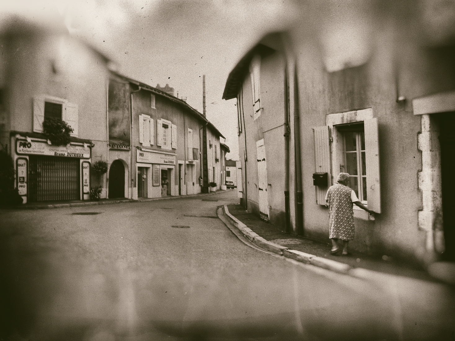 Paris. Closing the shutters for the night