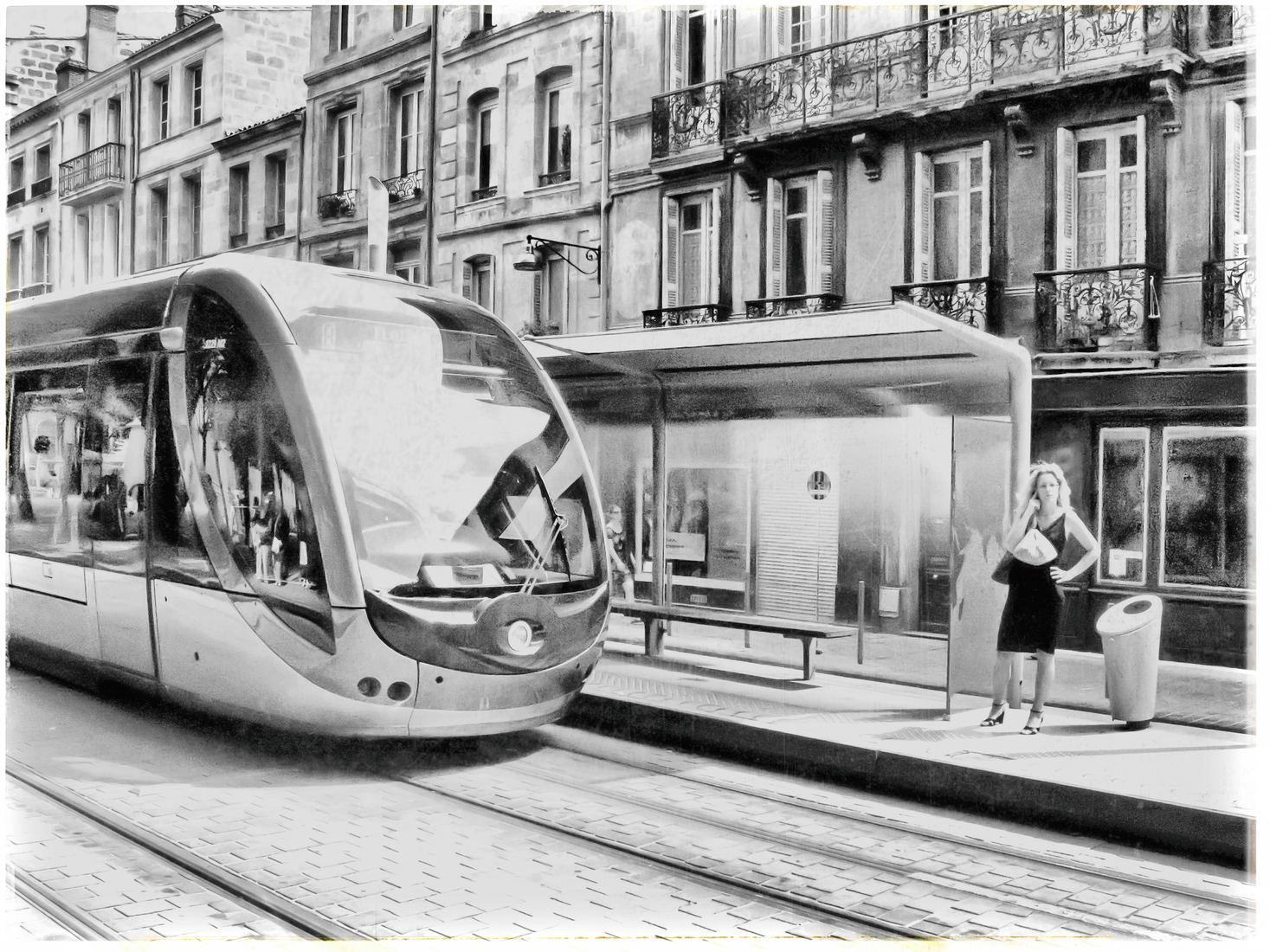 70 BORDEAUX, FRANCE. In Black and White