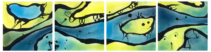 Groene Wezens , volledig vierluik