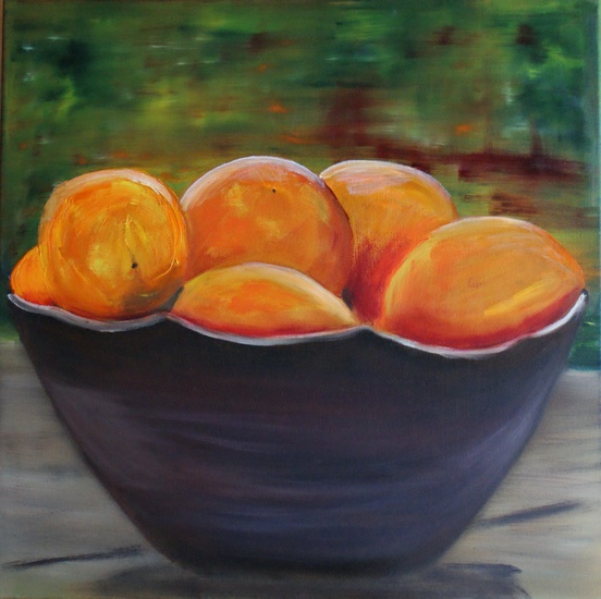 Sinaasappelen op schaal