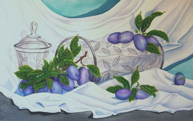 Italian Plums and Crystal