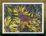 Zonebloem 21X30, acry op doek.