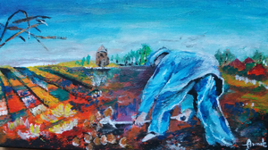 Deze tijd heb ik benut met een opfriscursus, digitaal, schilderen, truien breien en vele kilometers fietsen, spottende man op de cover groep. (Een  kunstenaar is altijd scheppend bezig)