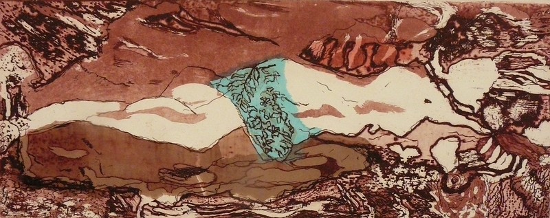 figuur in landschap