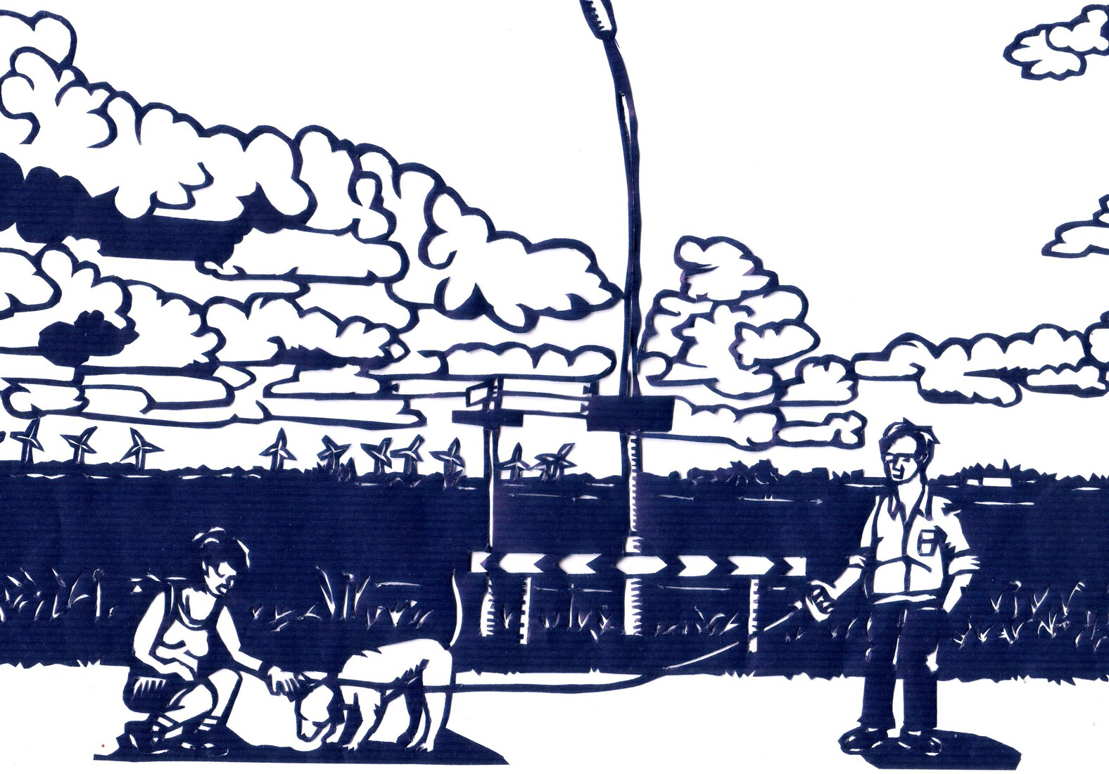 2014, zomer T-slitsing bij Lutjeloo