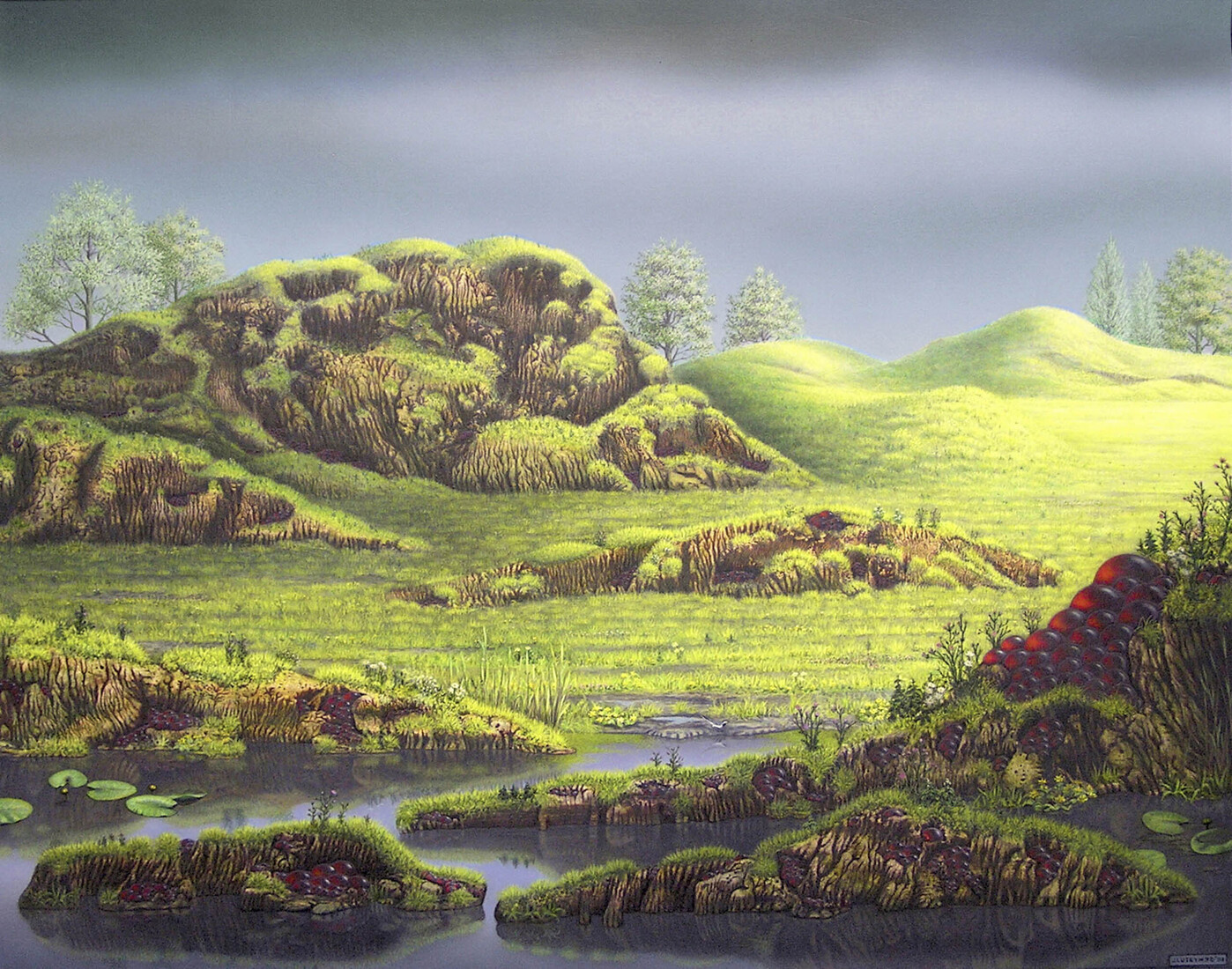 Stilte voor de storm (Acryl )