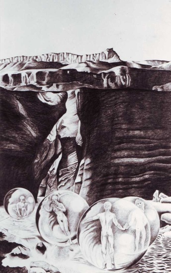 Bellen aan de rotsen