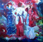 Mensen op diverse lokaties in de vorige eeuw. Geinspireerd door Isaac Israels