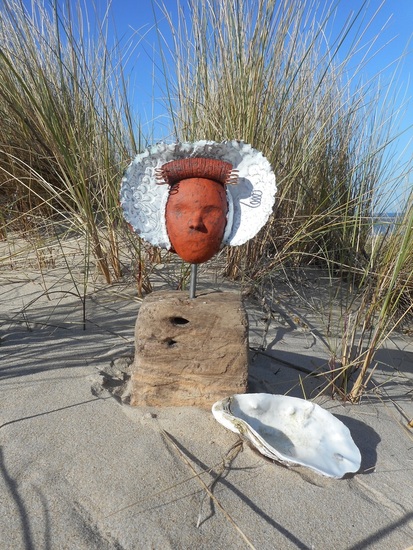 Zeeuwse boerin in rode klei