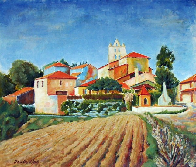 Gezicht op Sauveterre (Gers)