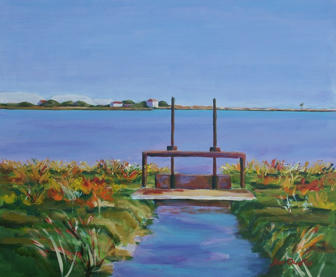 Camargue, martelière des salins de méditerranée, Salin-de-Giraud.