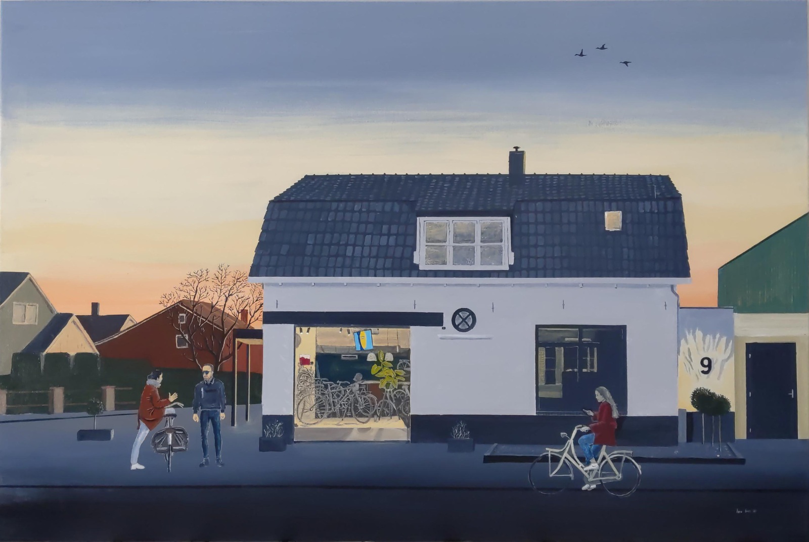 Avondrood over Weerselo