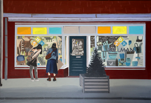 Schilderijen van het dorp