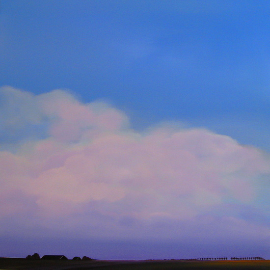 Zeeland, purple skyline