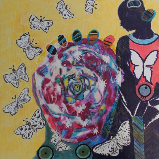 butterfly woman