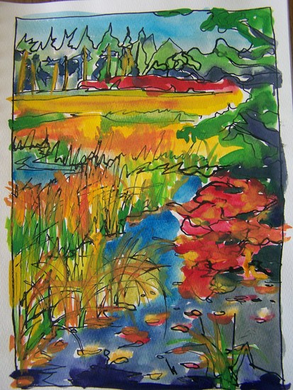 Langs fluusterend water