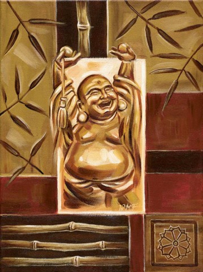 Cheering buddha