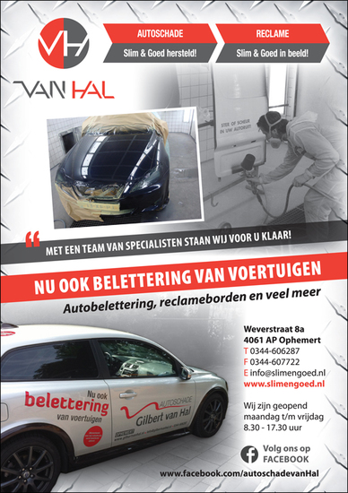 Advertentie autobelettering