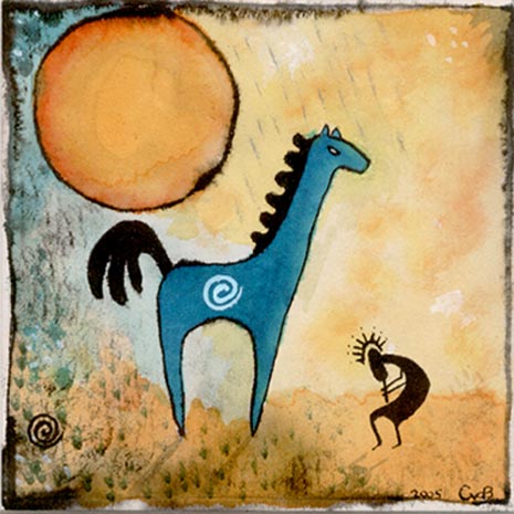 Kokopelli and the Horse Spirit