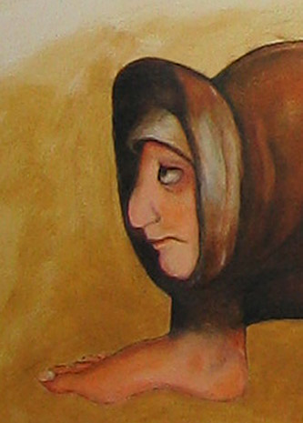 Zeven samenwerkende kunstenaars (detail)