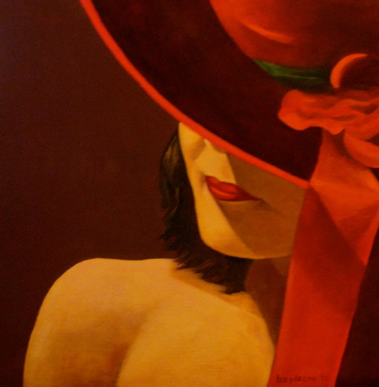 'Lady with red hat'
