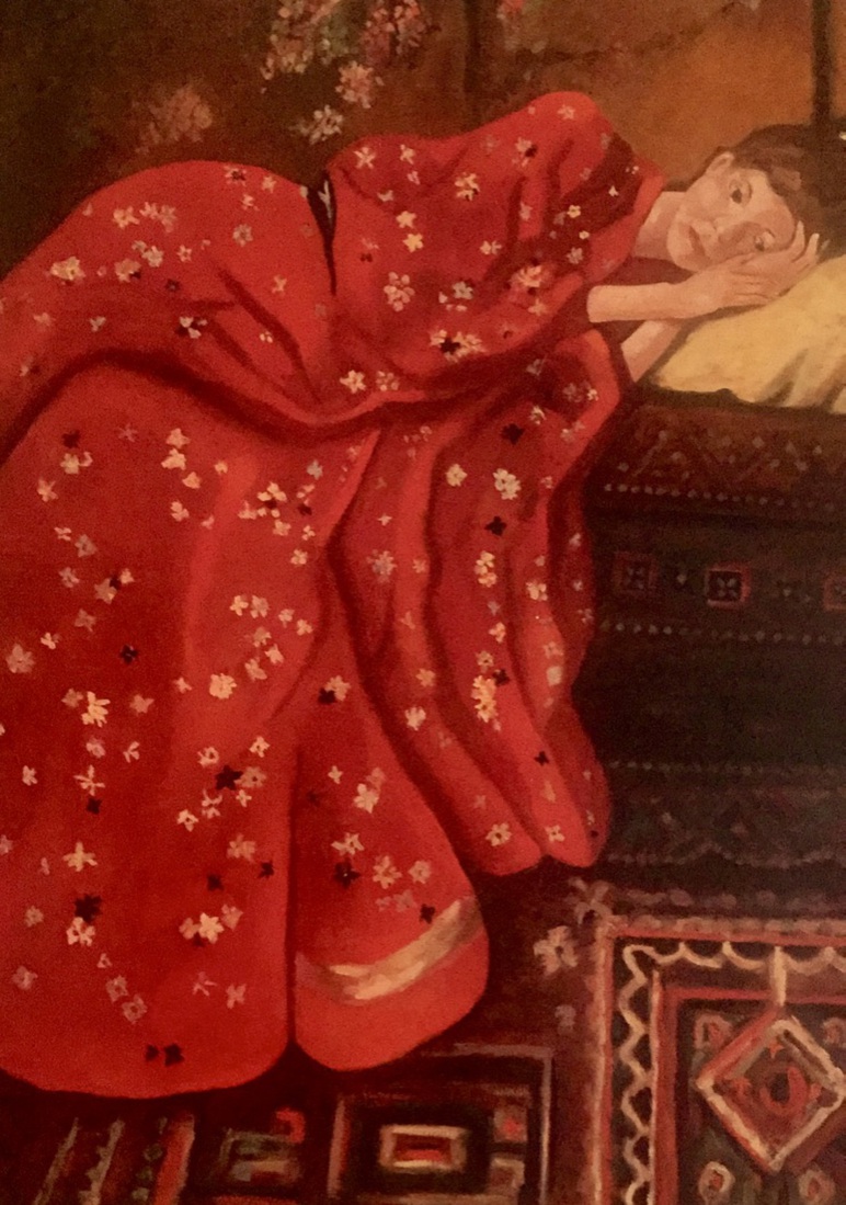 Jonge vrouw in kimono 