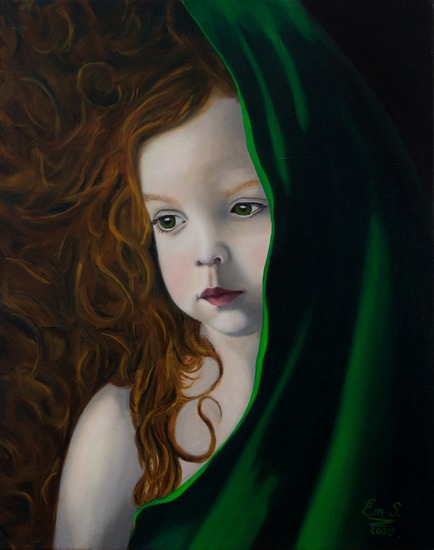 Meisje met gouden Krullen