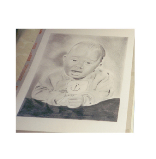 baby op kussen