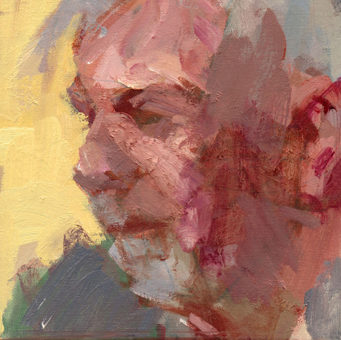 man with yellow