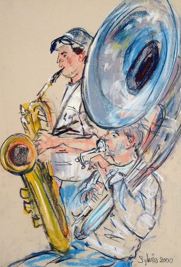 tuba en bariton saxofoon