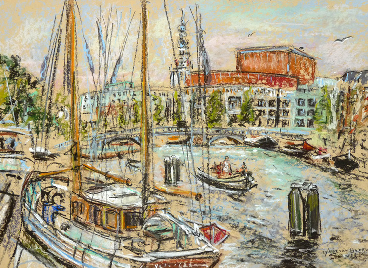 uitzicht vanaf de Magere Brug