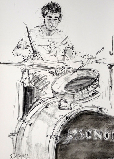 jonge drummer